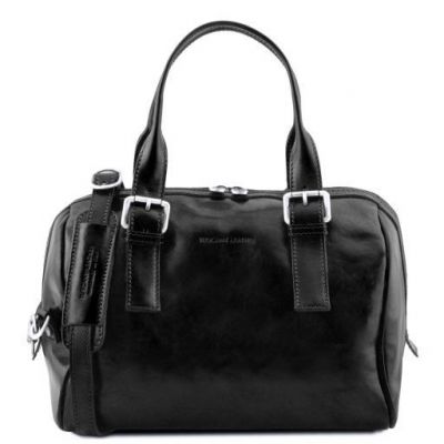 Tuscany Leather Eveline Black Leather Grab Bag #1