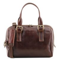 Tuscany Leather Eveline Brown Leather Grab Bag