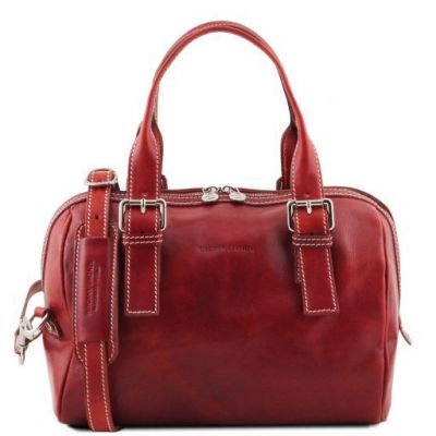 Tuscany Leather Eveline Red Leather Grab Bag #1