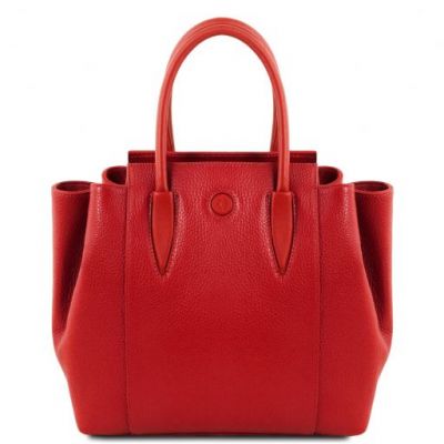Tuscany Leather Tulipan Red Leather Grab Bag #1