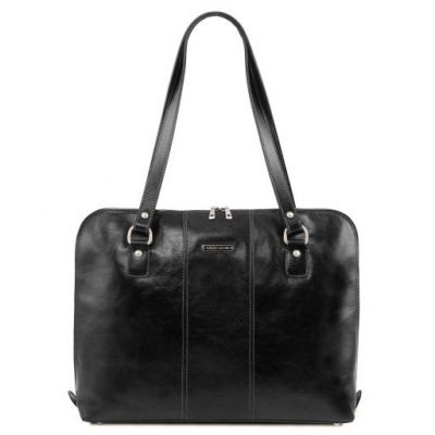 Tuscany Leather Ravenna Exclusive Lady Business Bag Black