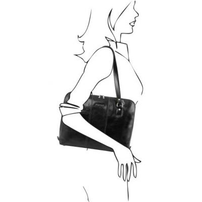 Tuscany Leather Ravenna Exclusive Lady Business Bag Black #2