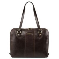 Tuscany Leather Ravenna Exclusive Lady Business Bag Dark Brown