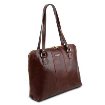 Tuscany Leather Ravenna Exclusive Lady Business Bag Dark Brown #3