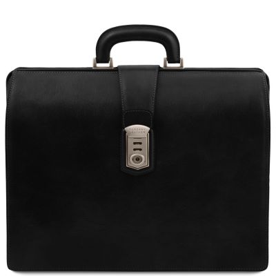 Tuscany Leather Canova Black Leather Doctor Bag Briefcase #1