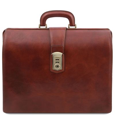 Tuscany Leather Canova Dark Brown Leather Doctor Bag Briefcase #2