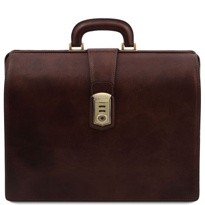 Tuscany Leather Canova Brown Leather Doctor Bag Briefcase #3
