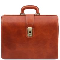 Tuscany Leather Canova Honey Leather Doctor Bag Briefcase