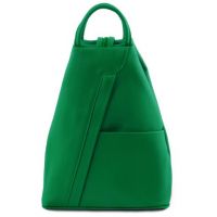 Tuscany Leather Shanghai Leather Backpack Green