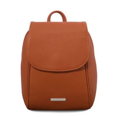 Tuscany Leather TL Bag Soft Leather Backpack Cognac