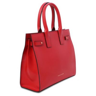 Tuscany Leather Catherine Red Grab Bag #5