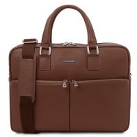 Tuscany Leather Treviso Leather Laptop Briefcase Brown