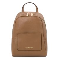 Tuscany Leather TL Bag Small Soft Leather Backpack For Women Taupe