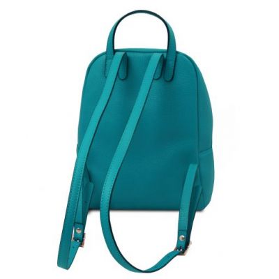 Tuscany Leather TL Bag Small Soft Leather Backpack For Women Turquoise #3