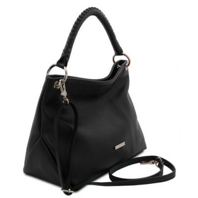 Tuscany Leather Soft Leather Handbag Black #2