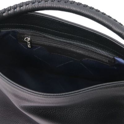 Tuscany Leather Soft Leather Handbag Black #5