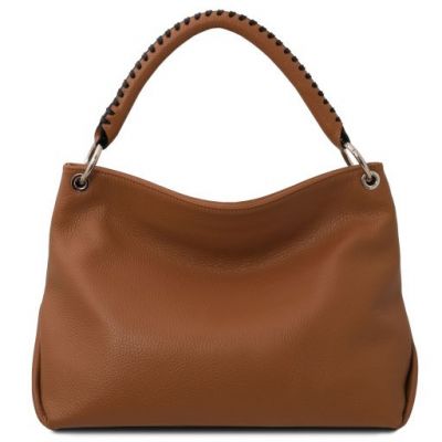 Tuscany Leather Soft Leather Handbag Cognac #3