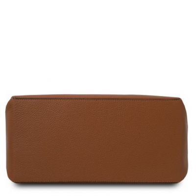 Tuscany Leather Soft Leather Handbag Cognac #4