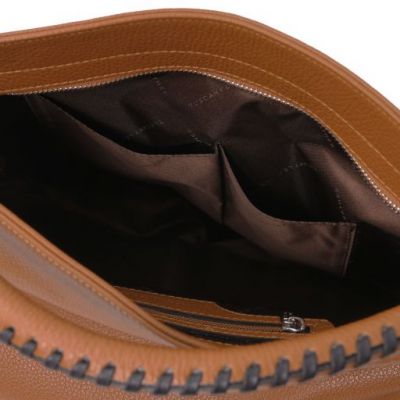 Tuscany Leather Soft Leather Handbag Cognac #6