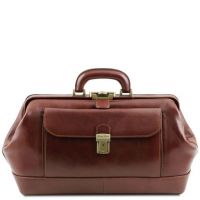 Tuscany Leather Bernini Exclusive Leather Doctor Bag Brown
