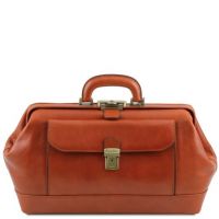 Tuscany Leather Bernini Exclusive Leather Doctor Bag Honey