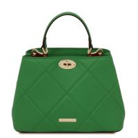 Tuscany Leather Bag Soft Quilted Leather Handbag Green