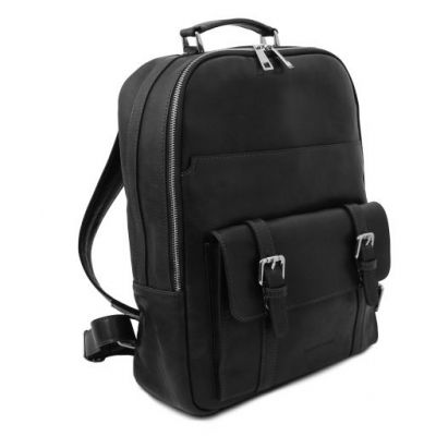 Tuscany Leather Nagoya Laptop Backpack Black #2