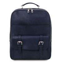 Tuscany Leather Nagoya Laptop Backpack Dark Blue