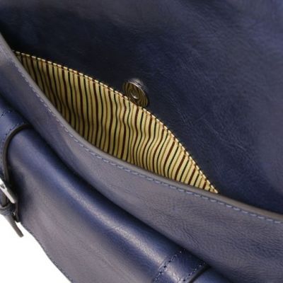 Tuscany Leather Nagoya Laptop Backpack Dark Blue #5