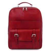 Tuscany Leather Nagoya Laptop Backpack Red