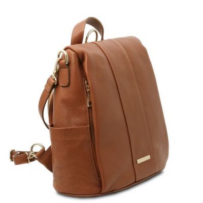 Tuscany Leather TL Bag Soft Leather Backpack Cognac #2