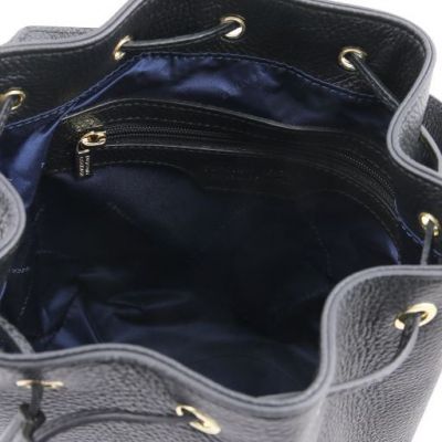 Tuscany Leather Leather Bucket Bag Black #4
