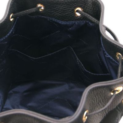 Tuscany Leather Leather Bucket Bag Black #5