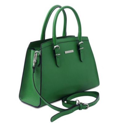 Tuscany Leather TL Bag Leather Handbag Green #2