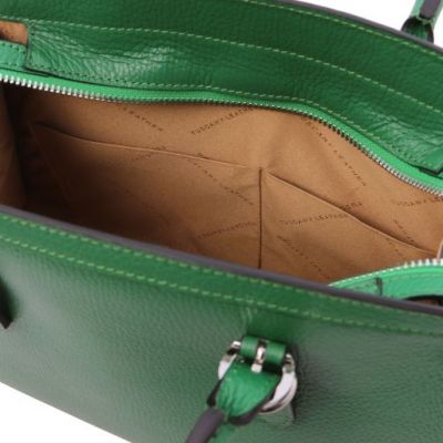 Tuscany Leather TL Bag Leather Handbag Green #7