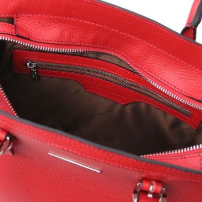 Tuscany Leather Handbag Lipstick Red #6