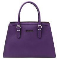 Tuscany Leather Handbag Purple