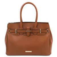 Tuscany Leather TL Bag Leather Handbag Cognac