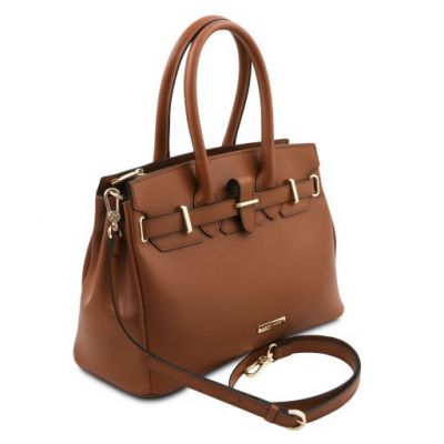 Tuscany Leather TL Bag Leather Handbag Cognac #2