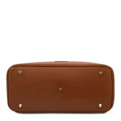 Tuscany Leather TL Bag Leather Handbag Cognac #4