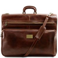 Tuscany Leather Papeete Garment Leather Bag Brown