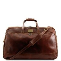 Tuscany Leather Bora Bora Trolley Leather Bag Small Size Brown