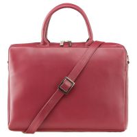 Visconti Leather Ollie (L) - Ladies 13 inch Laptop Case Red