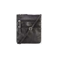 Visconti Leather 18606 Slim Bag Black