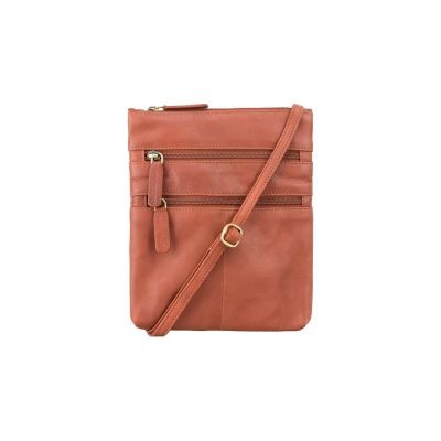 Visconti Leather 18606 Slim Bag Brown