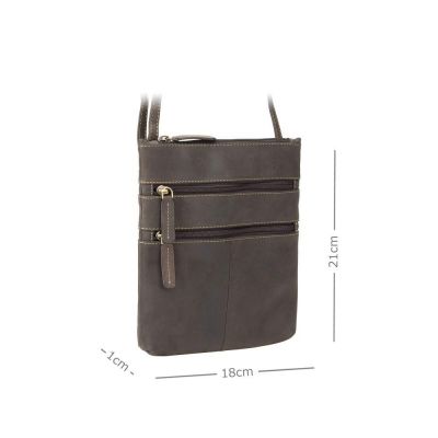 Visconti Leather 18606 Slim Bag Oil Brown #2