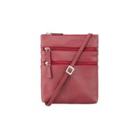 Visconti Leather 18606 Slim Bag Red