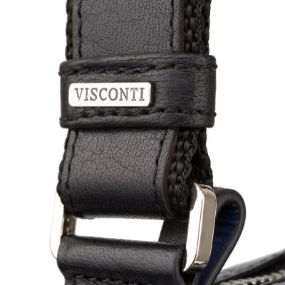 Visconti Leather Riley Small Ziptop Bag Black #5