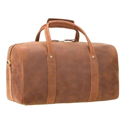 Visconti Leather Explorer Weekend Bag / Holdall Havana Tan #4