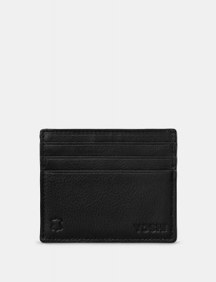 Yoshi Slim Leather Card Holder Black #2